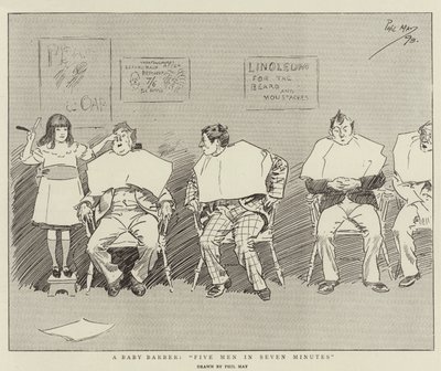 Un bébé barbier, cinq hommes en sept minutes - Phil May